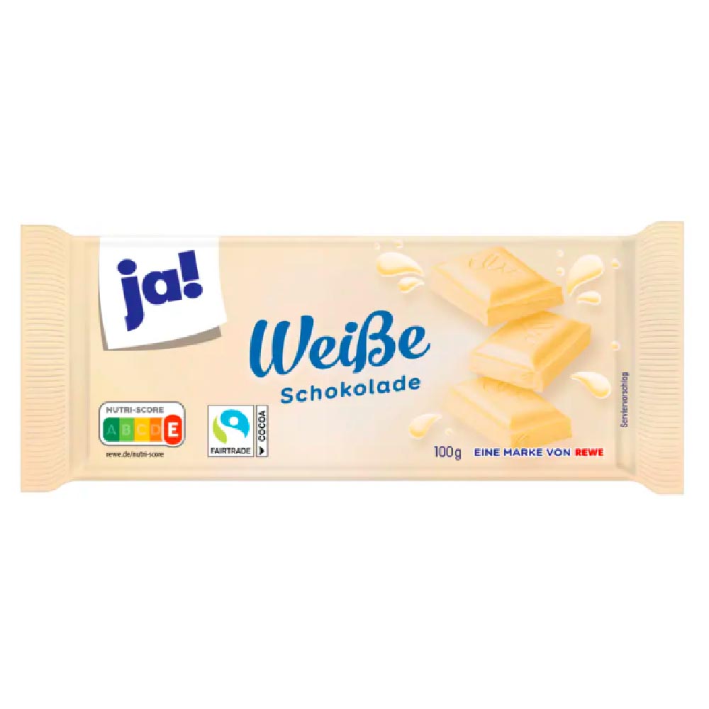 ja! Weiße Schokolade 100g MHD:10.7.25