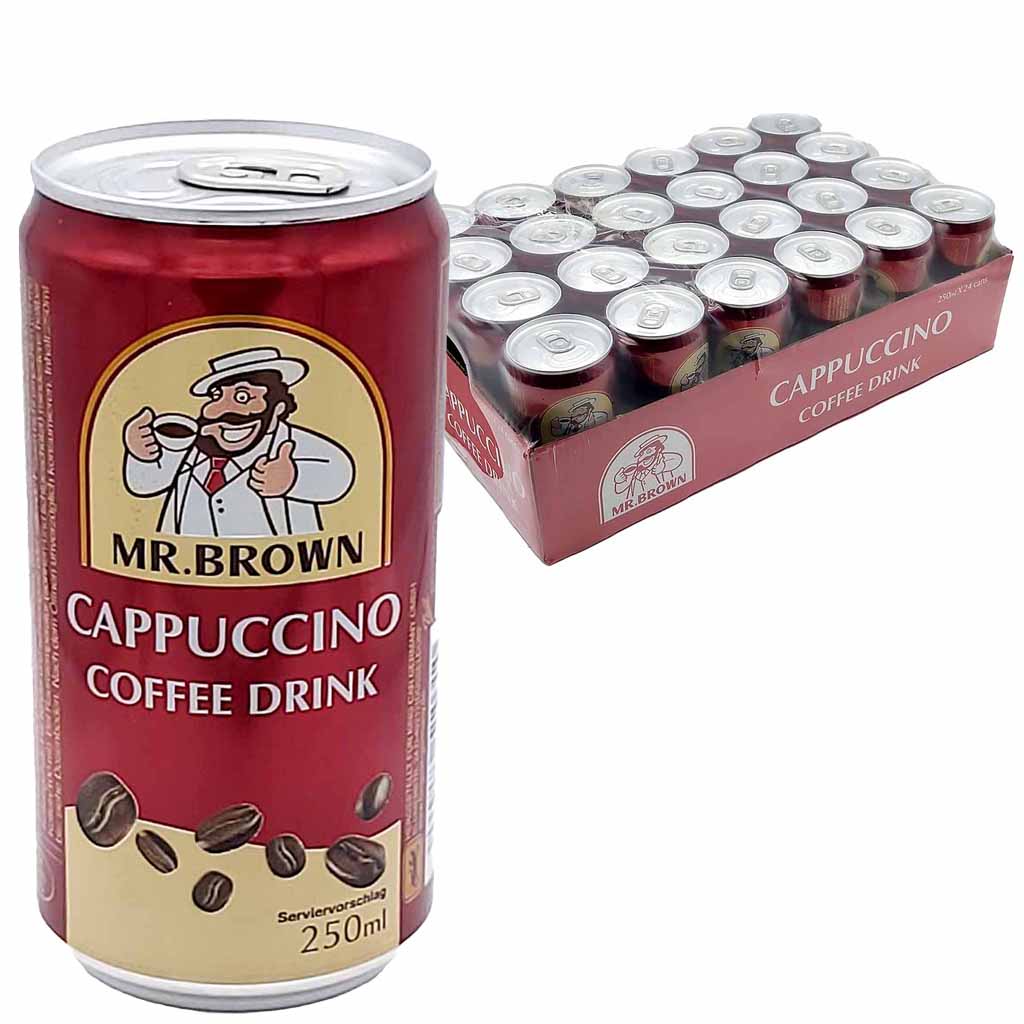 Mr. Brown Coffeedrink Cappuccino Dose 24x250ml  6L