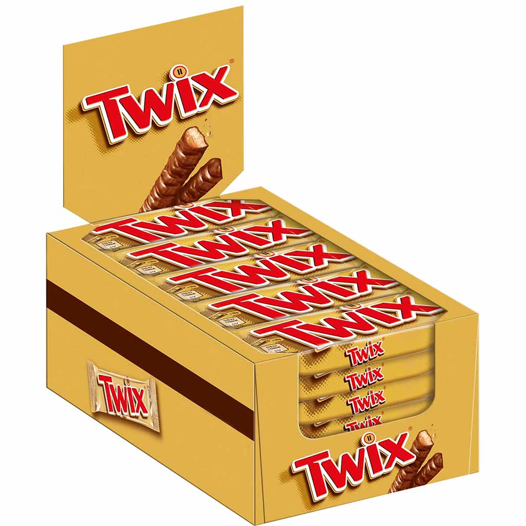 Twix Doppelriegel im Thekendisplay 25x50g  1250g