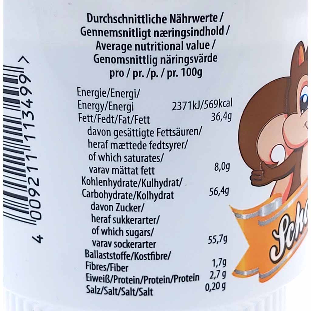 Rexim Schokocreme 400g Becher GTIN 4009211113499 Nährwerte je 100g