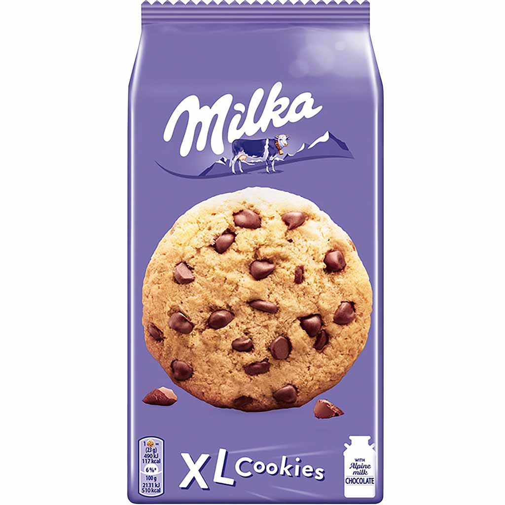 Milka XL Cookies Choco 184g MHD:12.1.25