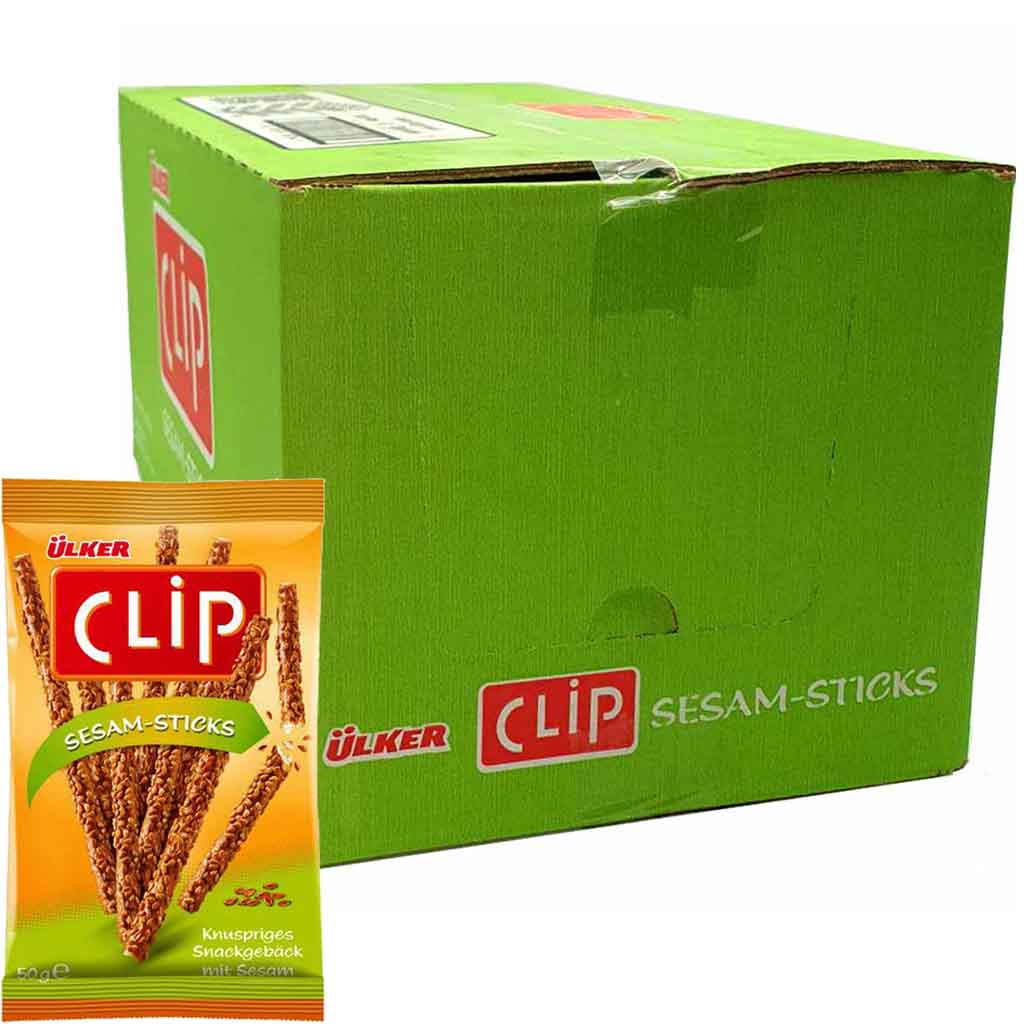 Ülker Clip Sesam-Sticks 32x50g=1600g MHD:6.1.25
