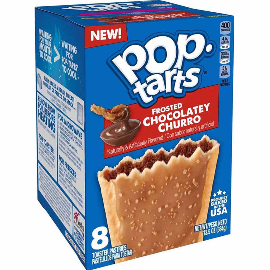 Kelloggs Pop-Tarts Frosted Chocolatey Churro Kekse 384g MHD:22.6.22