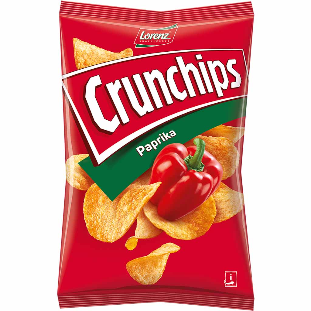 10x Lorenz Crunchips Paprika á 150g=1,5kg MHD:8.3.21