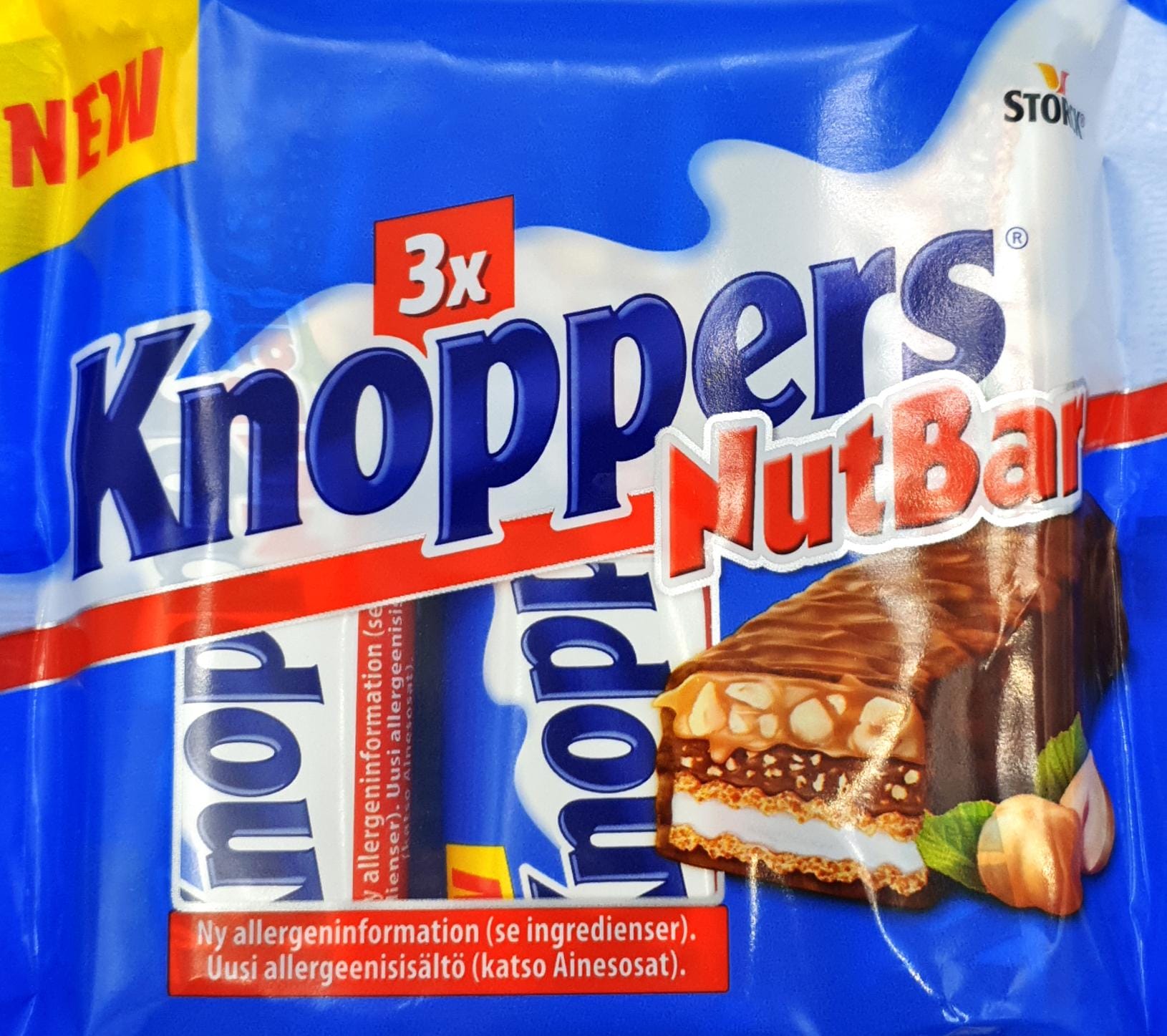 Knoppers Riegel Nuss 3er 120g MHD:8.4.24