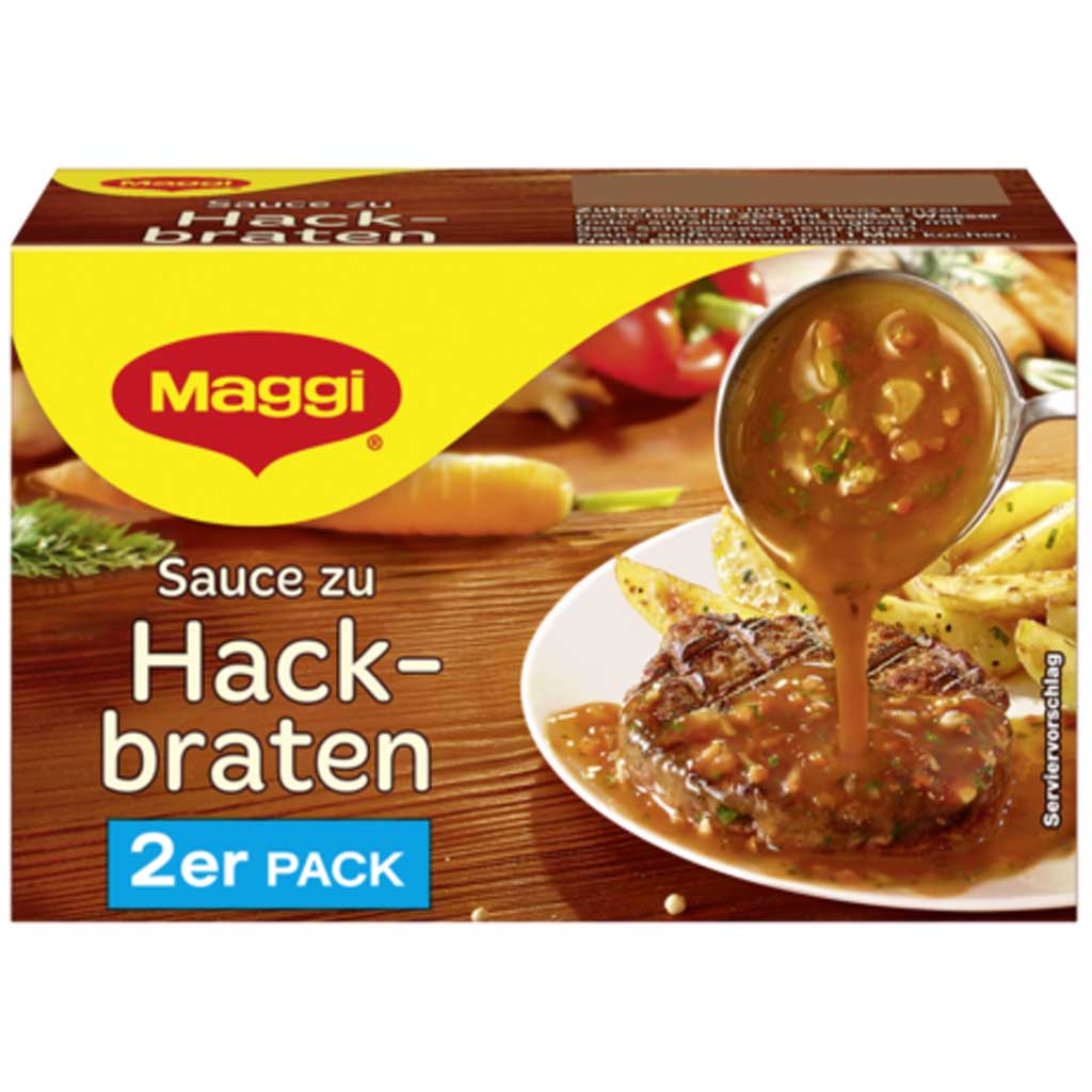 4x Maggi Sauce zu Hackbraten 2er Pack = 2 Liter Sauce MHD:30.5.20