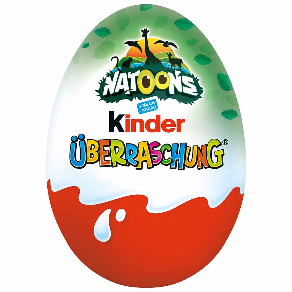Kinder Überraschung Ü-Ei Natoons 4 Eier 80g MHD:1.3.23