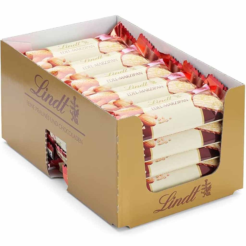 Lindt Edel Marzipan Riegel 25x50g=1250g MHD:30.5.25