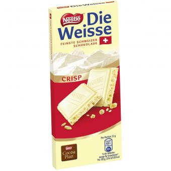 Nestle Die Weisse Crisp Tafelschokolade 100g MHD:30.12.23