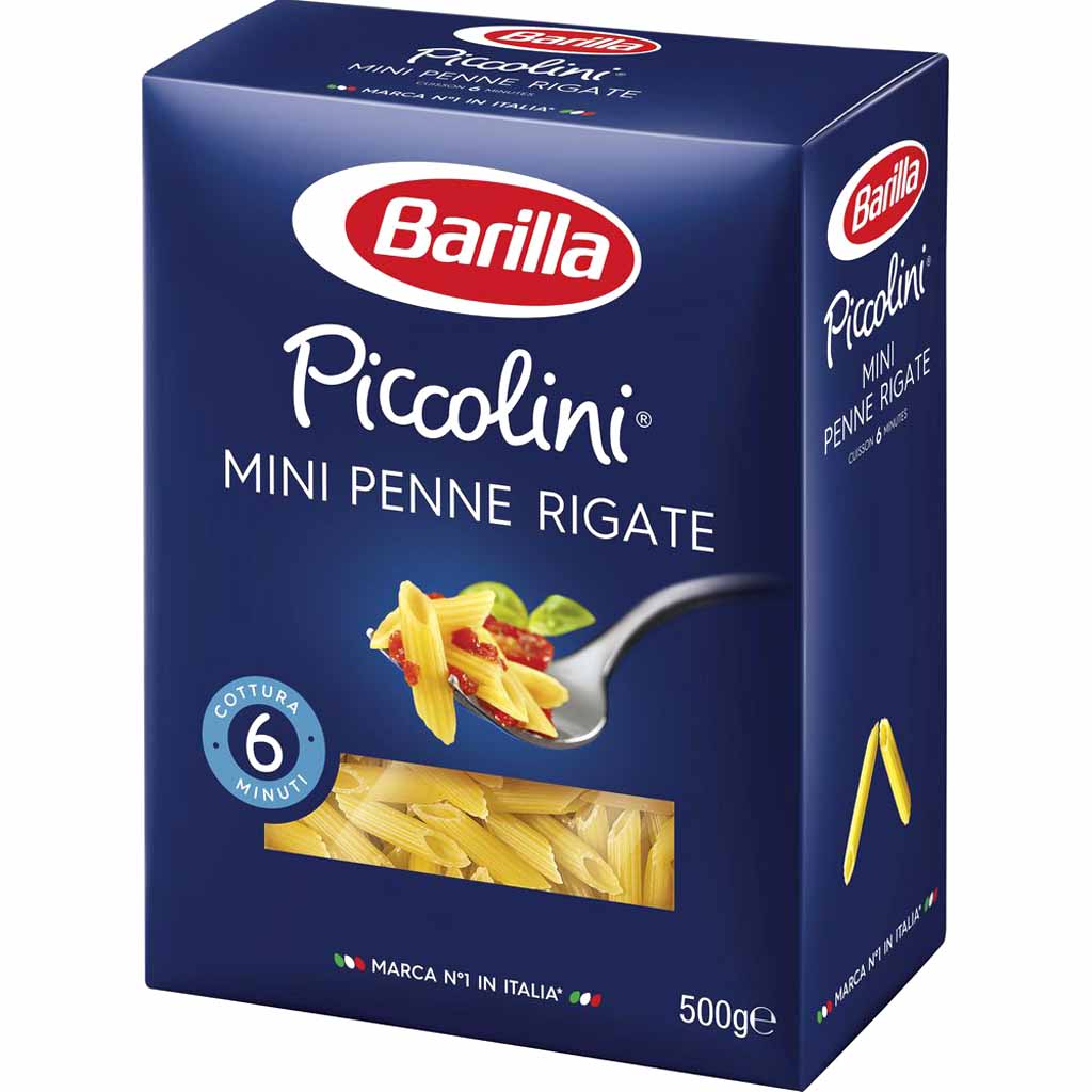 Barilla Nudeln Piccolini mini Penne Rigate 500g MHD:1.1.27