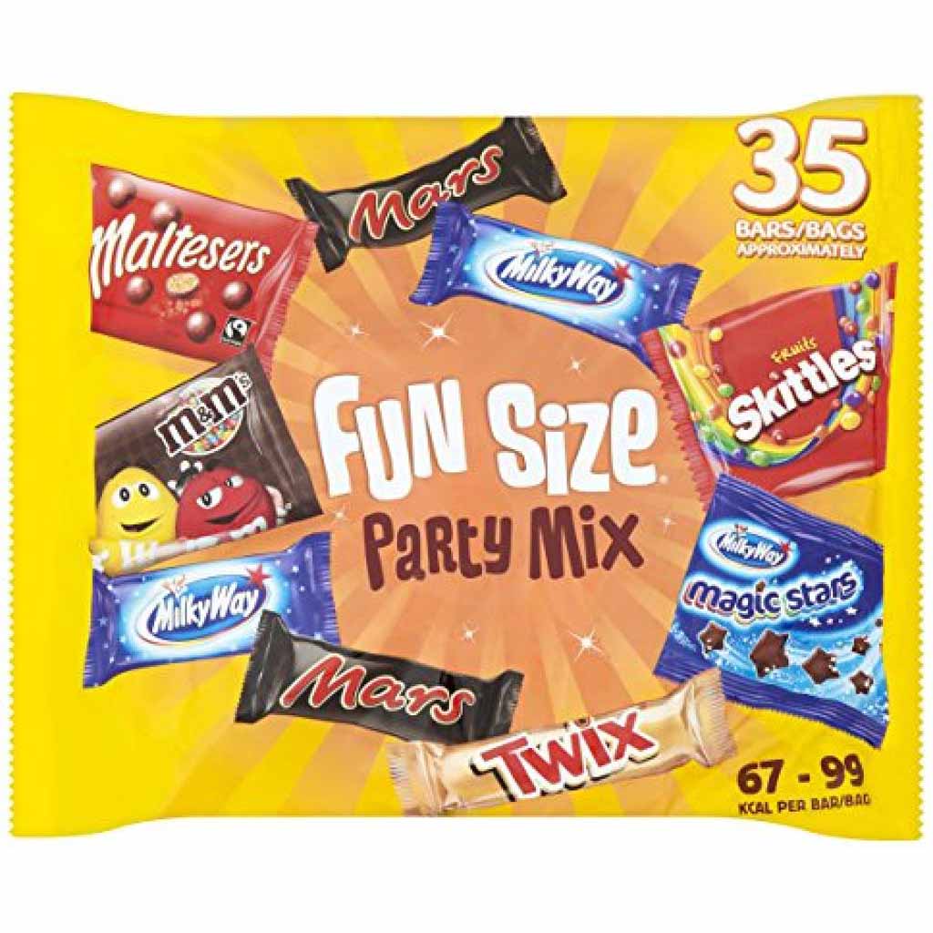Mars Fun Size Party Mix 35er 7-fach sortiert 600g MHD:9.8.20