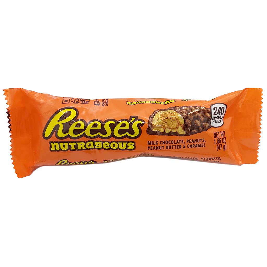 Reeses Nutrageous Schokoriegel 47g MHD:16.10.22