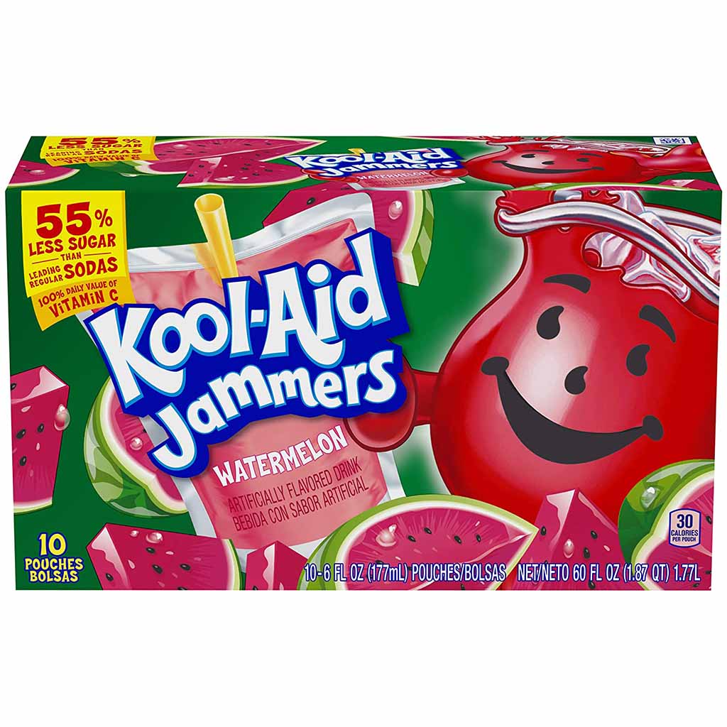 10x Kool-Aid Jammers Watermelon á 177ml=1,77L MHD:30.9.22