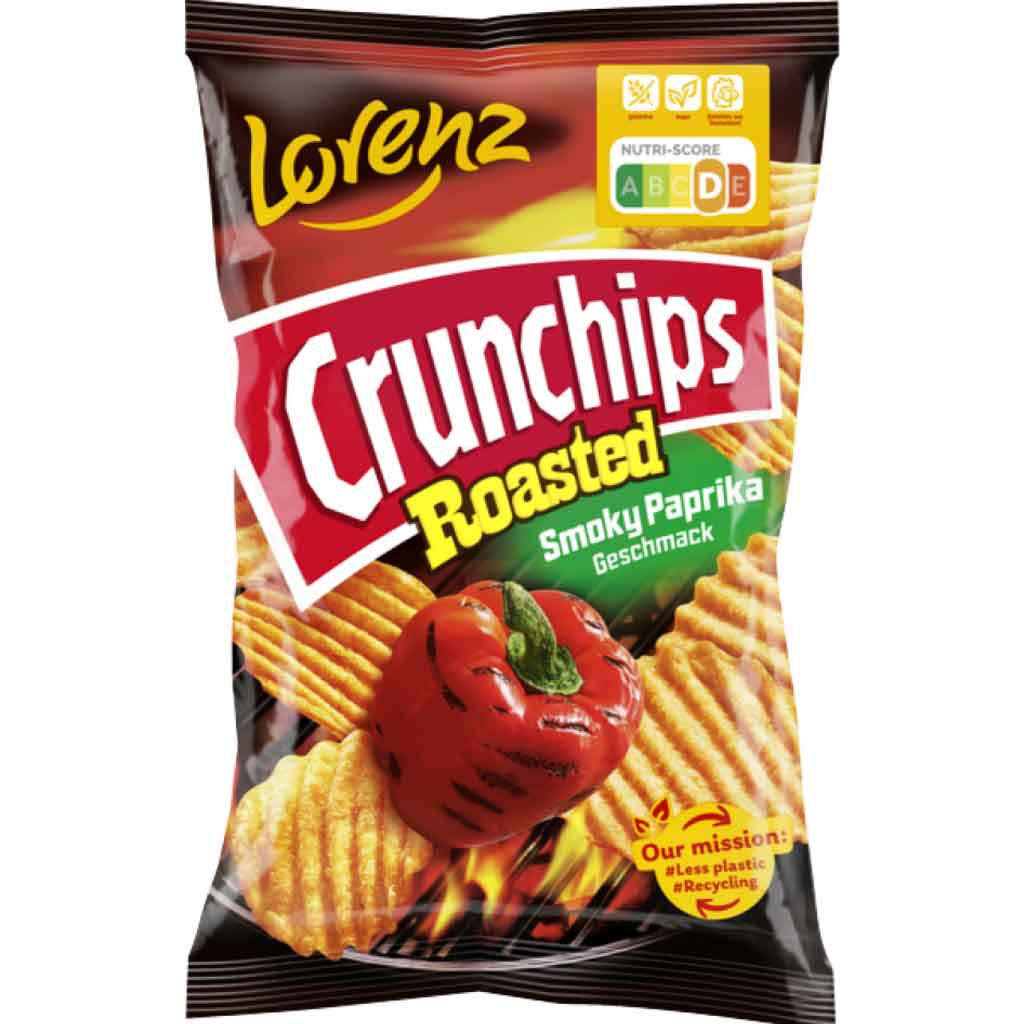 Lorenz Crunchips Roasted Smoky Paprika 110g MHD:24.11.24