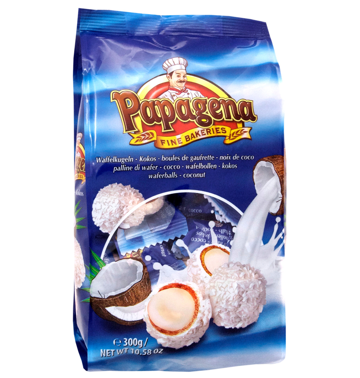 Papagena Waffelkugeln mit Kokos 300g MHD:22.4.25