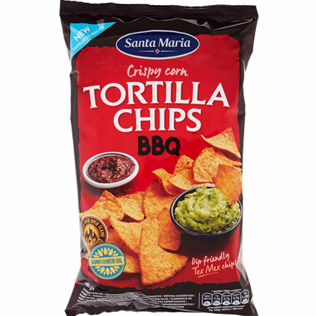 Santa Maria Tortilla Chips BBQ 475g MHD:11.1.25