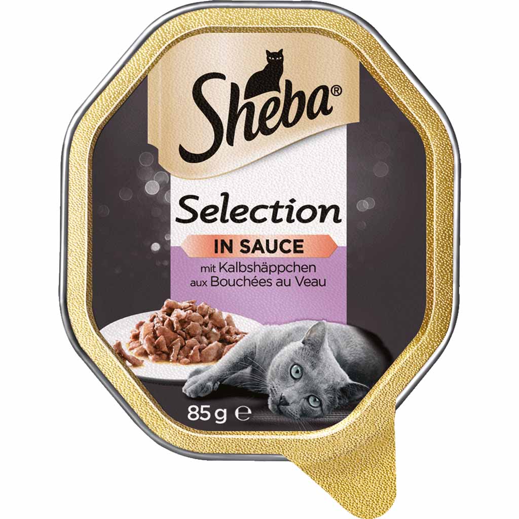 22x Sheba Selection in Sauce mit Kalbshäppchen á 85g=1870g MHD:29.11.24