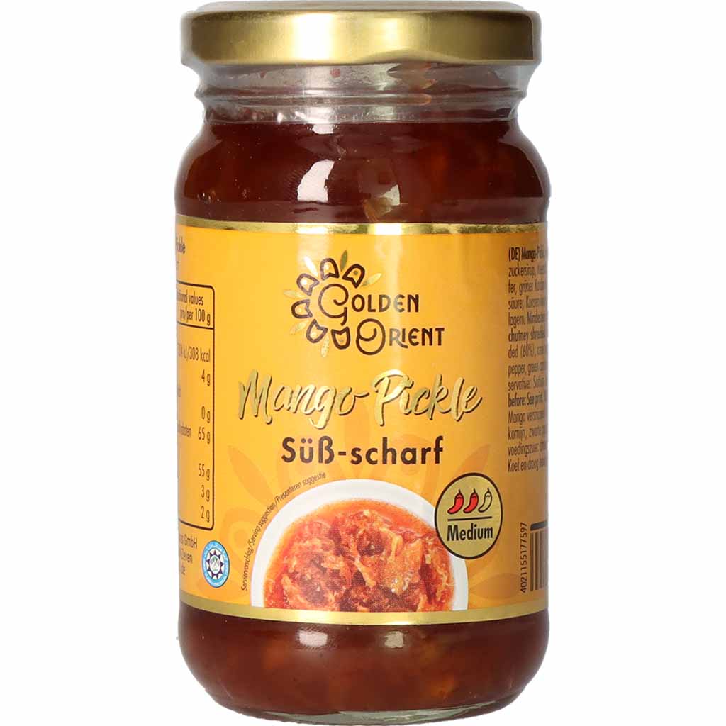 Golden Orient Mango Pickle süß scharf 250g MHD:29.10.24