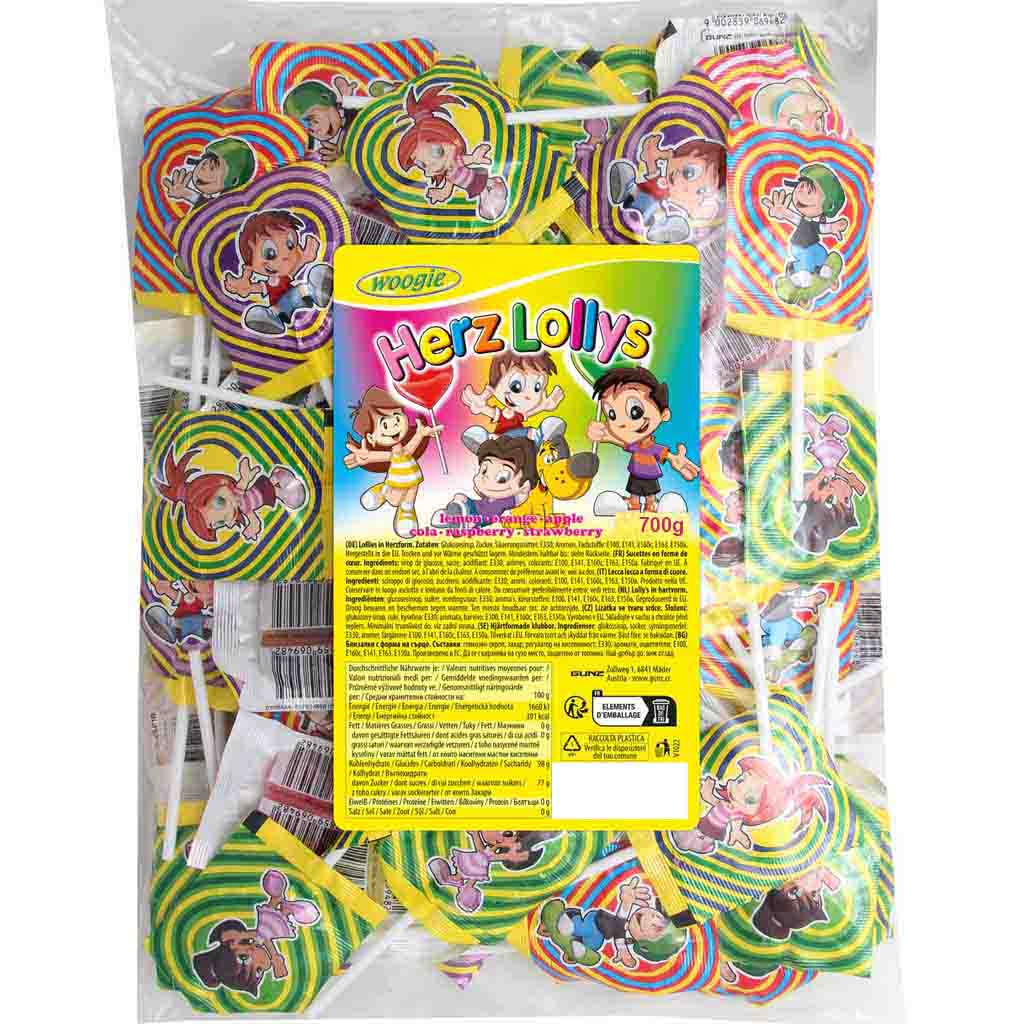 Woogie Herz Lollys 700g MHD:30.9.24