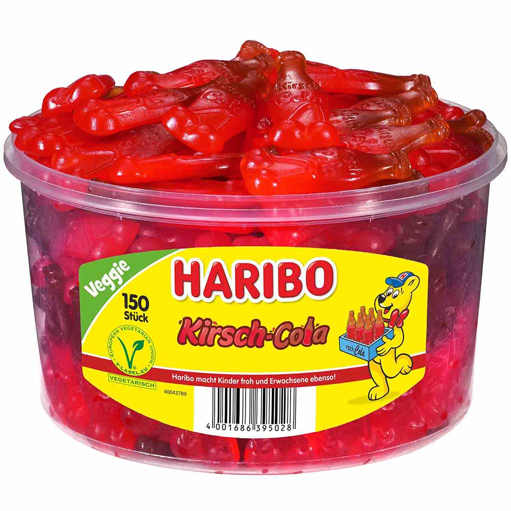 Haribo Kirsch-Cola 150er 1350g MHD:30.6.25