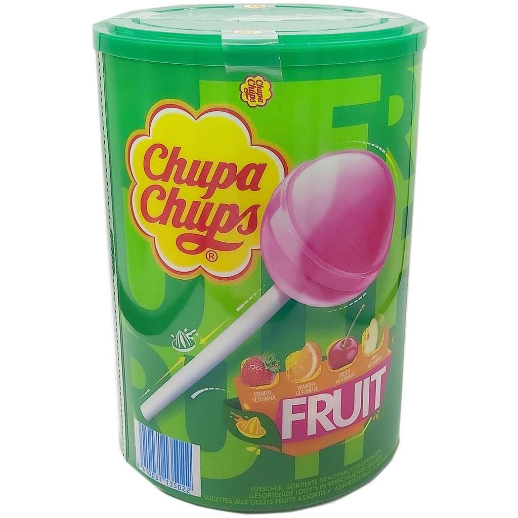 Chupa Chups Frucht Lutscher 100er Dose MHD:30.11.25