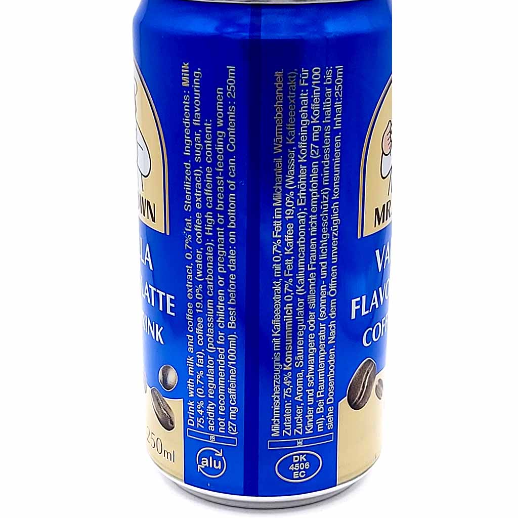 Mr.Brown Coffee Drink Vanilla Latte Dose 250ml