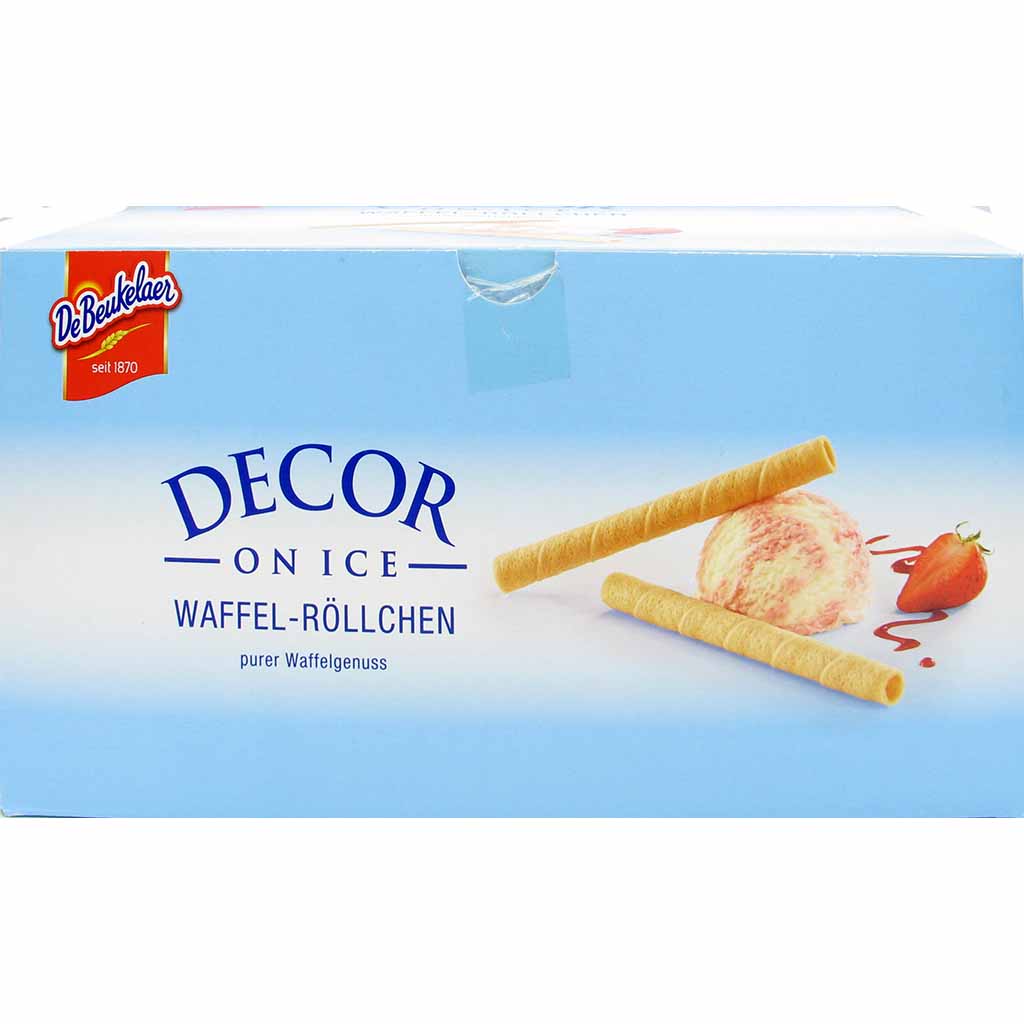DeBeukelaer Decor -on Ice- Waffel Röllchen 545g MHD:1.4.24