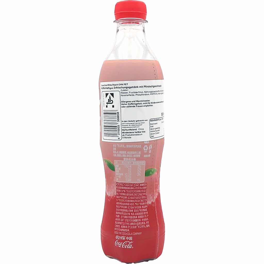 12x Coca-Cola White Peach  PET á 0,5L=6L 