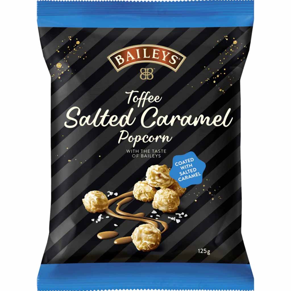Baileys Toffee Salted Caramel Popcorn 125g MHD:12.10.22