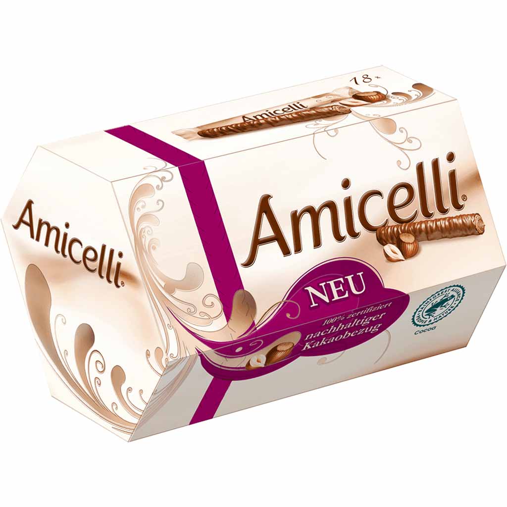 Amicelli Waffelröllchen 18er 225g MHD:23.12.23