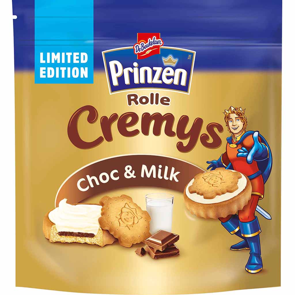 Prinzen Rolle Cremys Choc & Milk 172g MHD:1.9.24