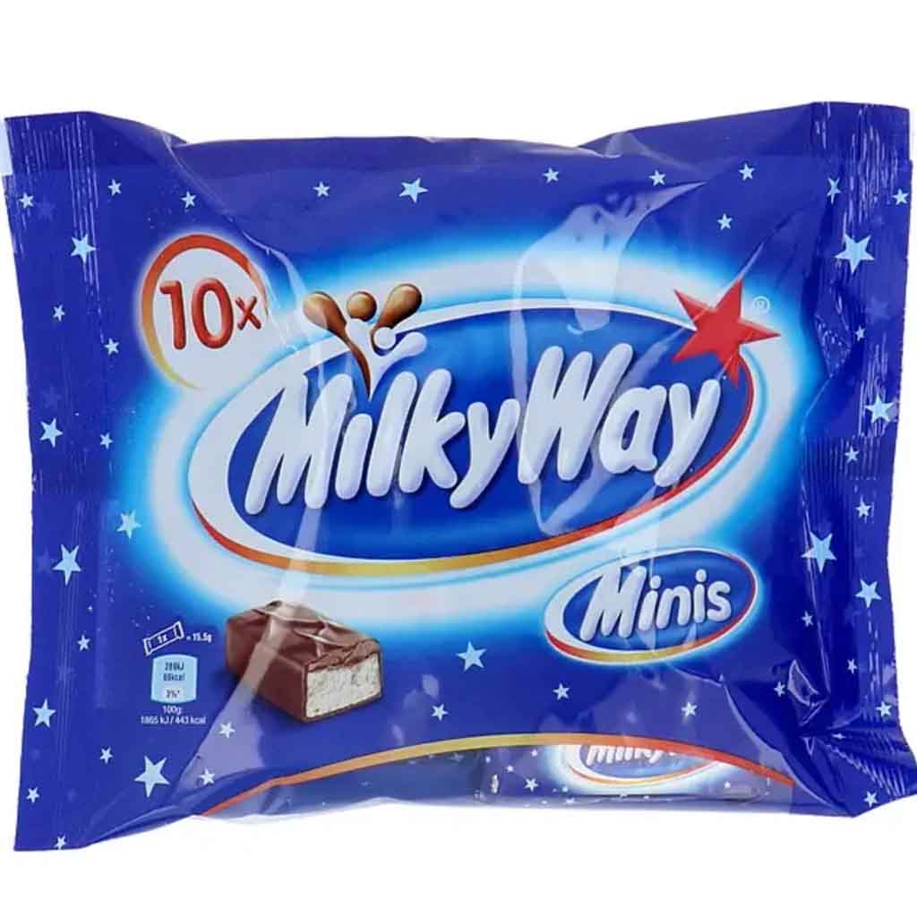 Milky Way Minis Schokoladenriegel 10er 170g MHD:7.1.24