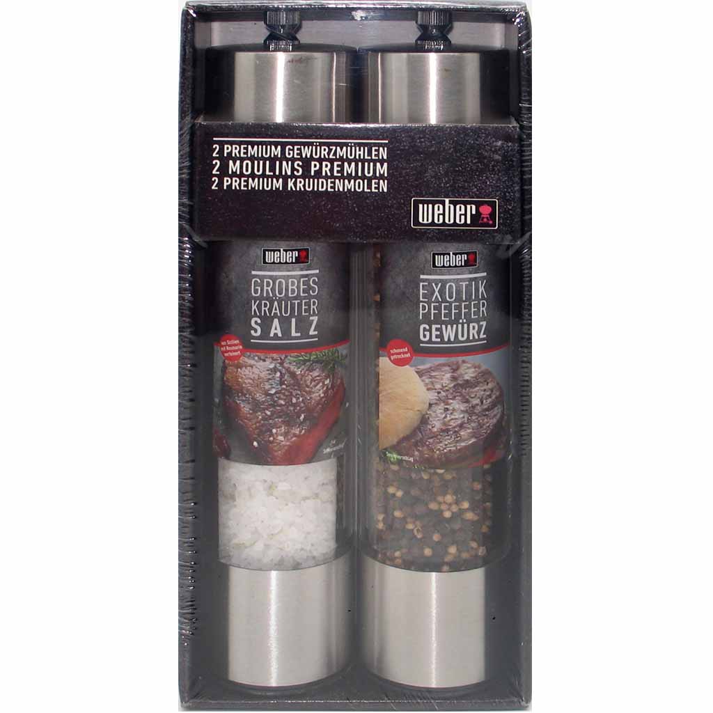 Weber Premium Gewürzmühlen Set Salz & Pfeffer 295g MHD:30.9.24