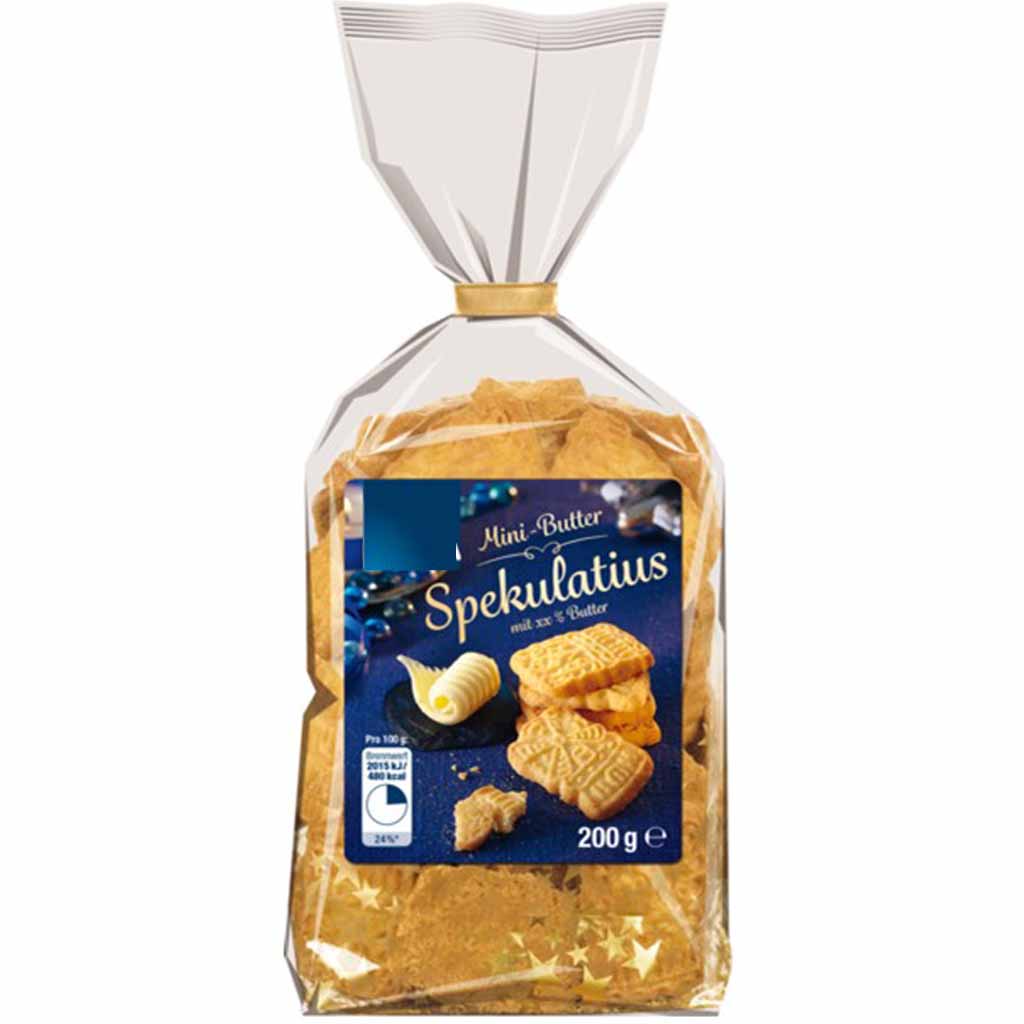 8x Mini Butter Spekulatius á 200g=1600g MHD:23.6.20