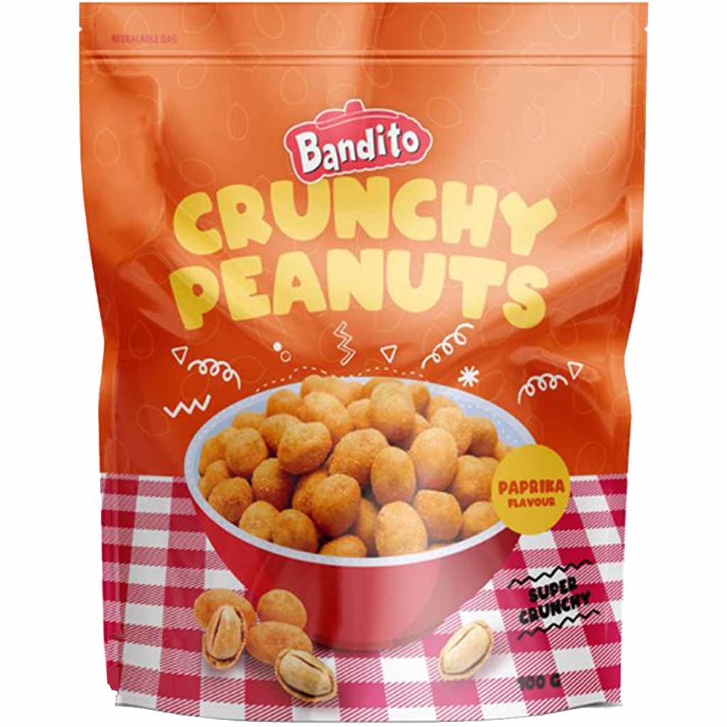Bandito Crunchy Peanuts Paprika 100g