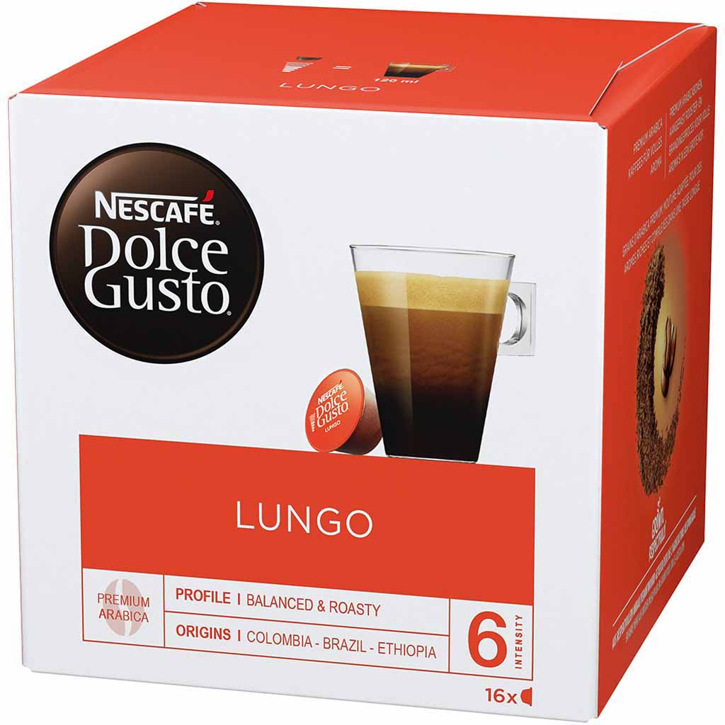 Nescafe Dolce Gusto Kapseln Lungo 16 Tassen 104g MHD:30.9.24