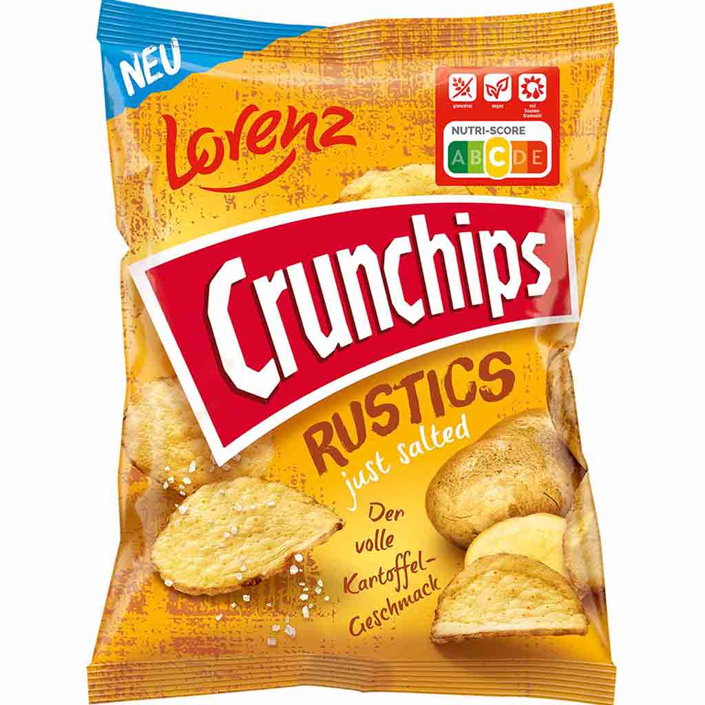 Lorenz Crunchips Rustics Just Salted 110g MHD:14.6.22
