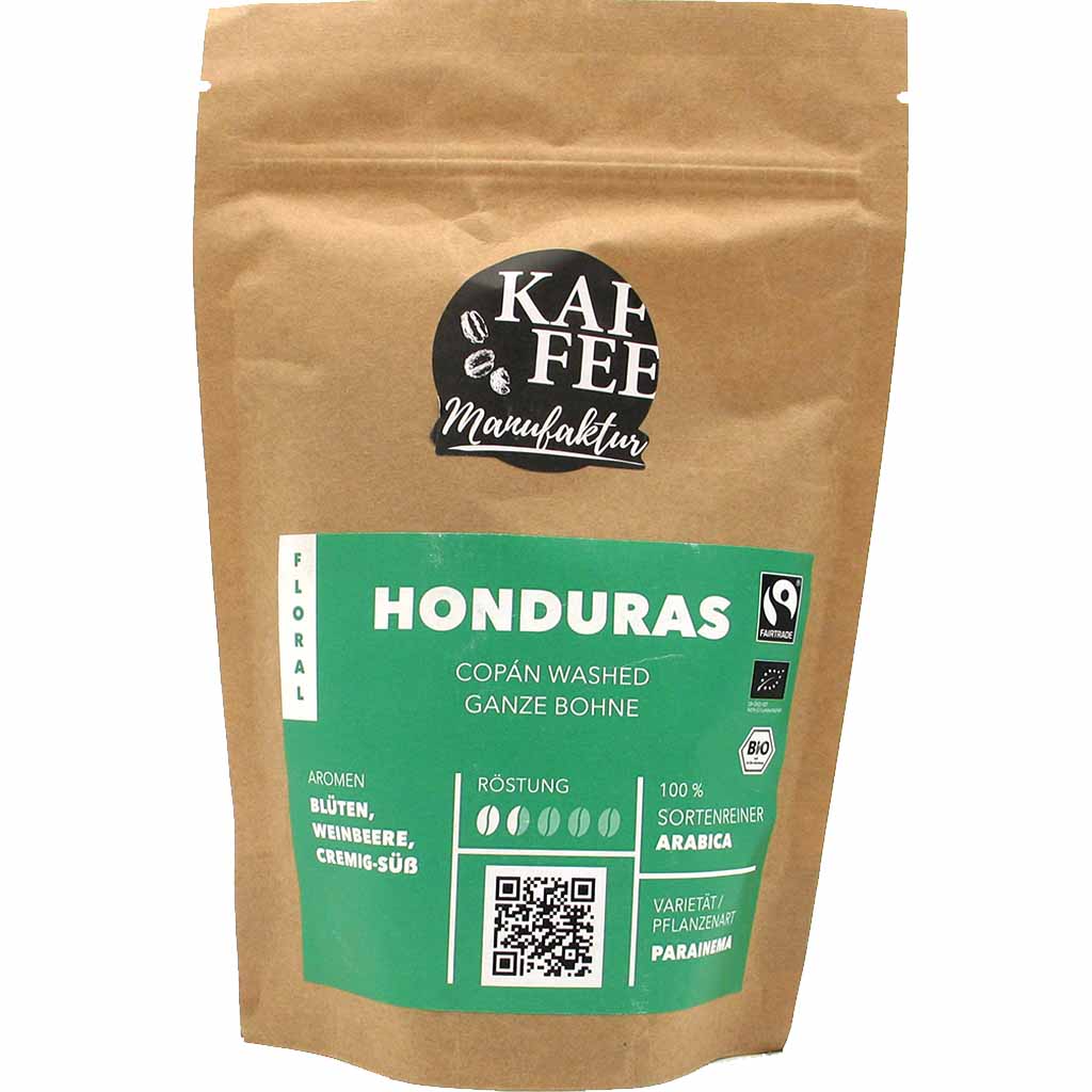 Azul Kaffee Manufaktur Honduras Copan Washed ganze Bohne 250g MHD:3.9.23