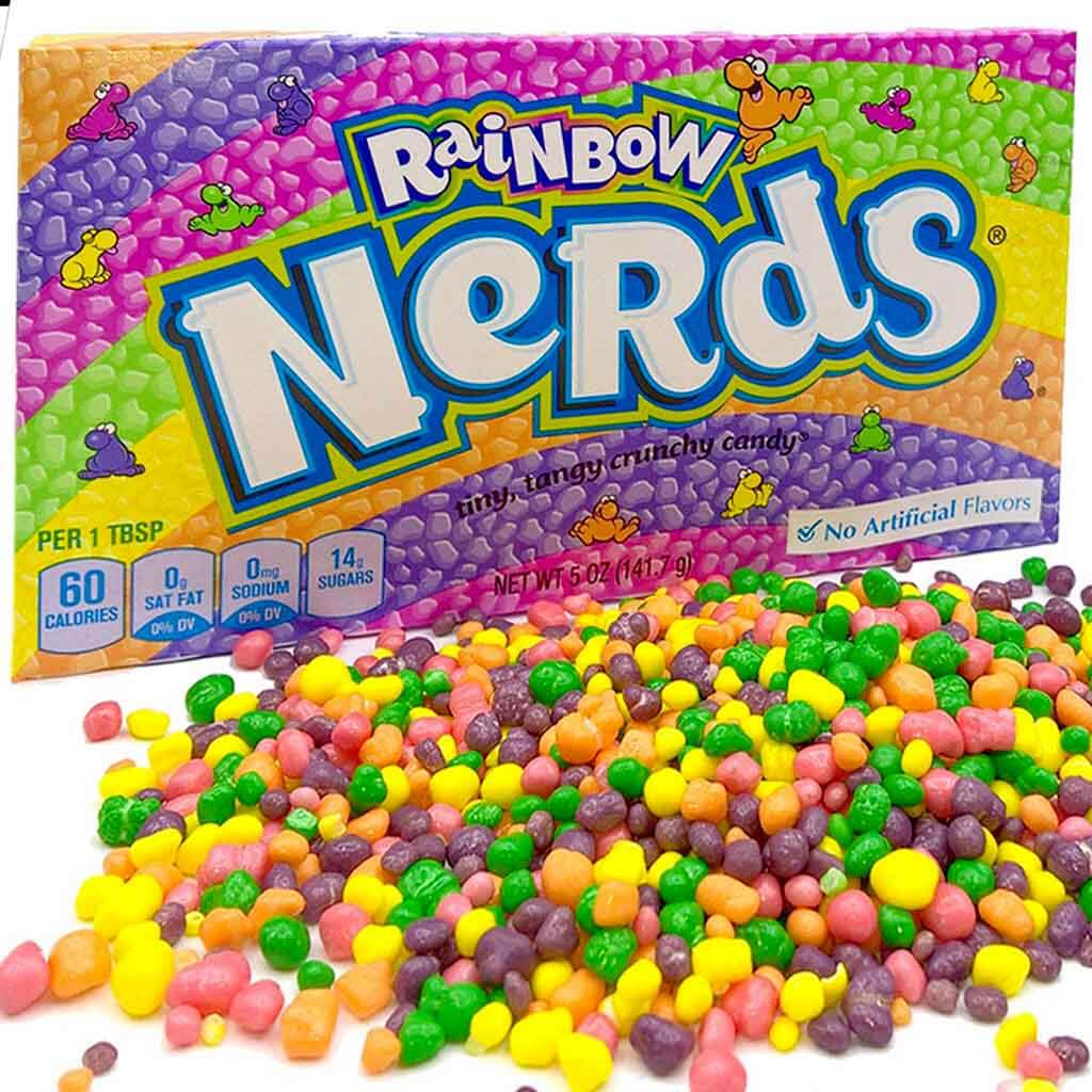 12x Nerds Rainbow Mini-Dragees á 141,7g=1700g MHD:30.7.21