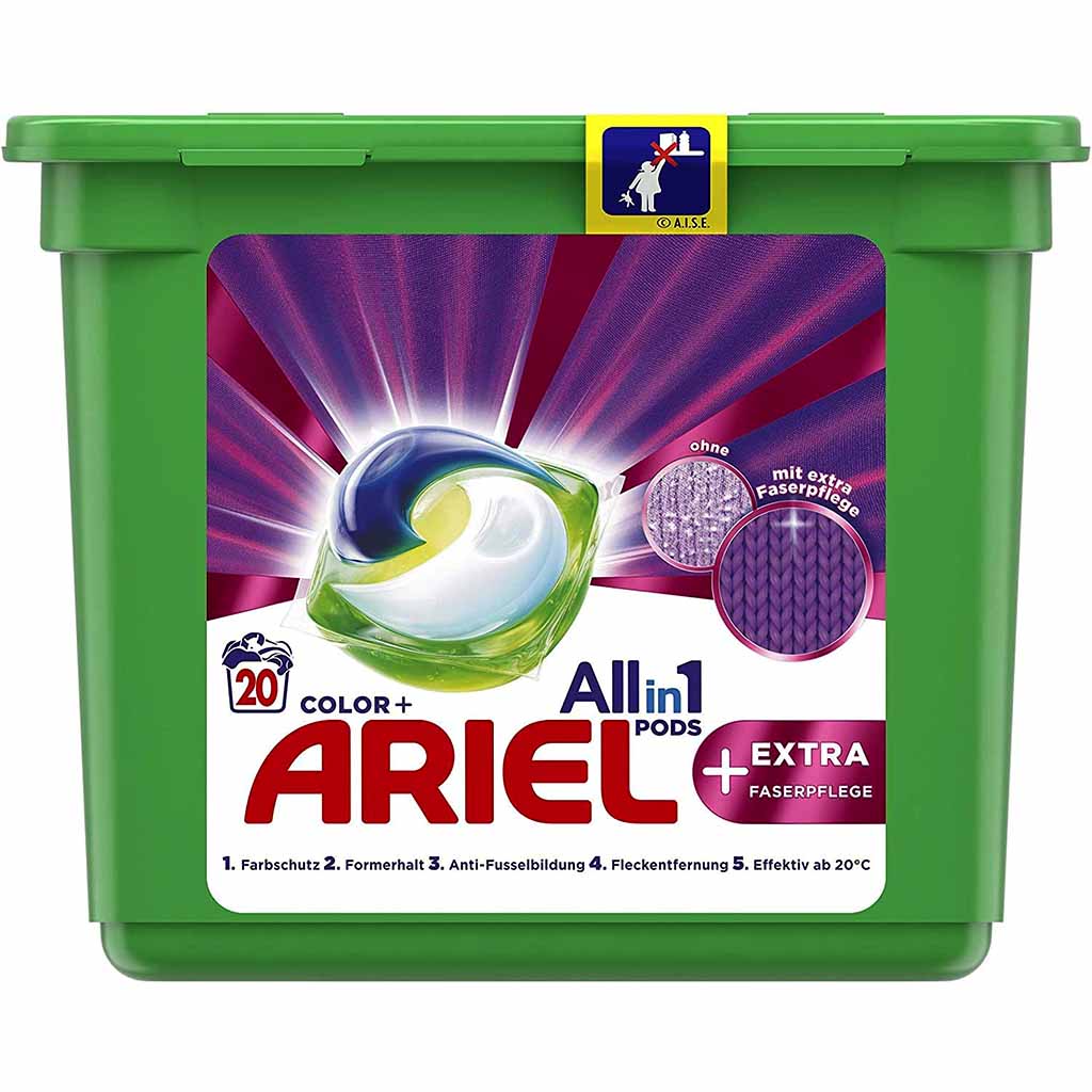 Ariel All-in-1 Pods Color +Extra Faserpflege 20WL 504g