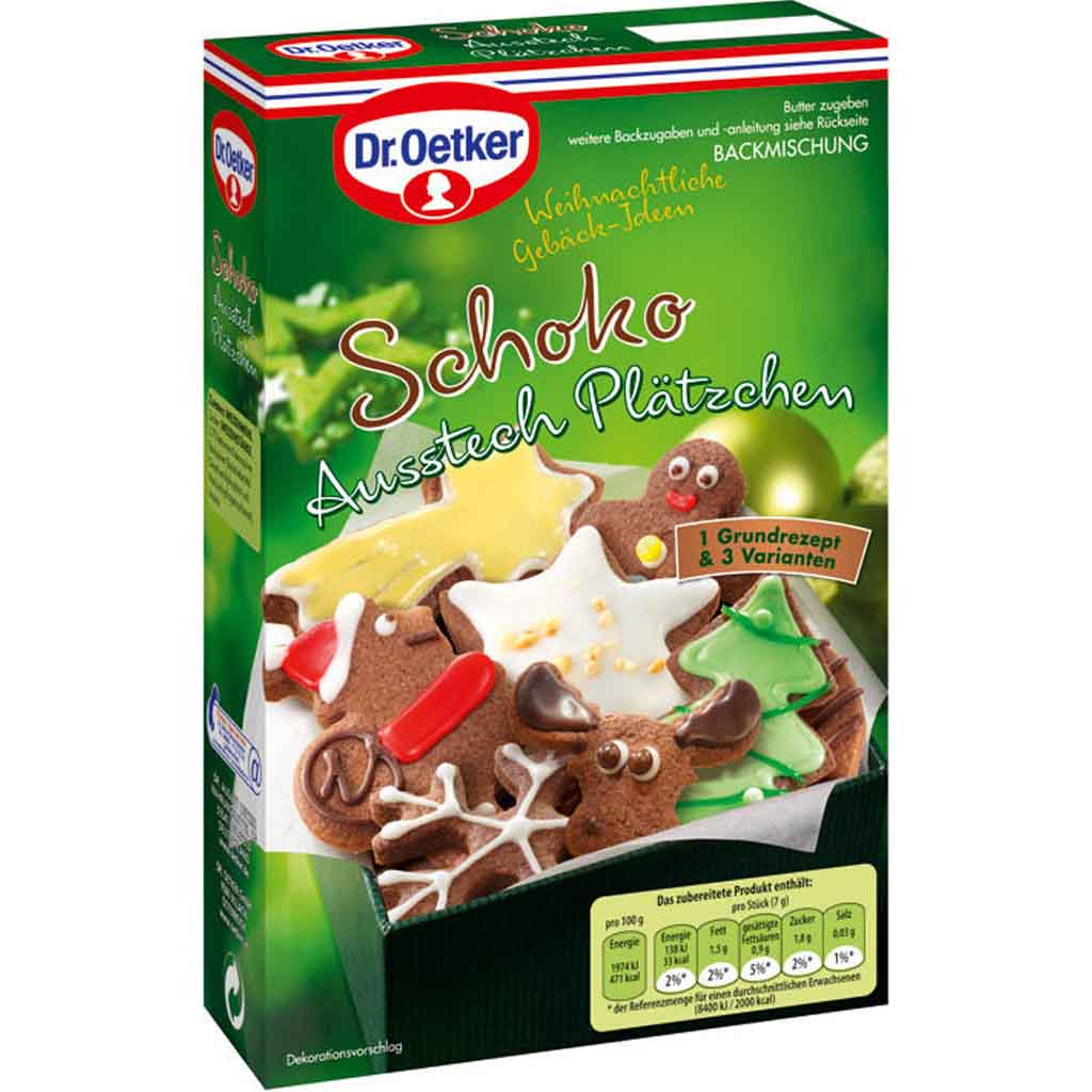 Dr.Oetker Backmischung Schoko Ausstech Plätzchen 500g MHD:30.6.24