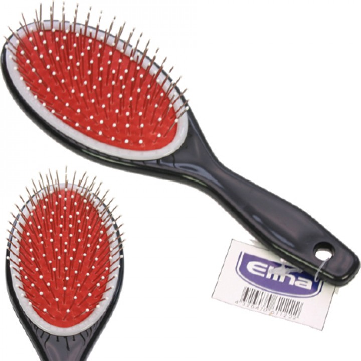 Haarbürste Massage mit Noppen 21cm schwarz