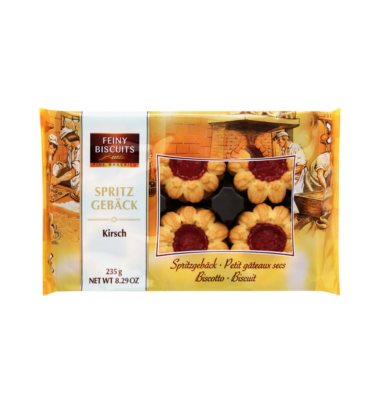 Feiny Biscuits Spritzgebäck Kirsch 235g MHD:24.5.25