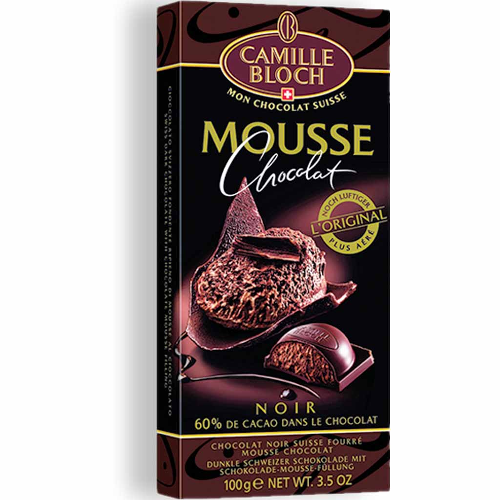 Camille Bloch Tafelschokolade Mousse Chocolat Dunkle Schokolade 100g MHD:30.3.25