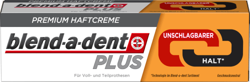 blend-a-dent Plus Haftcreme unschlagbarer Halt, fluoridfrei, 40 g