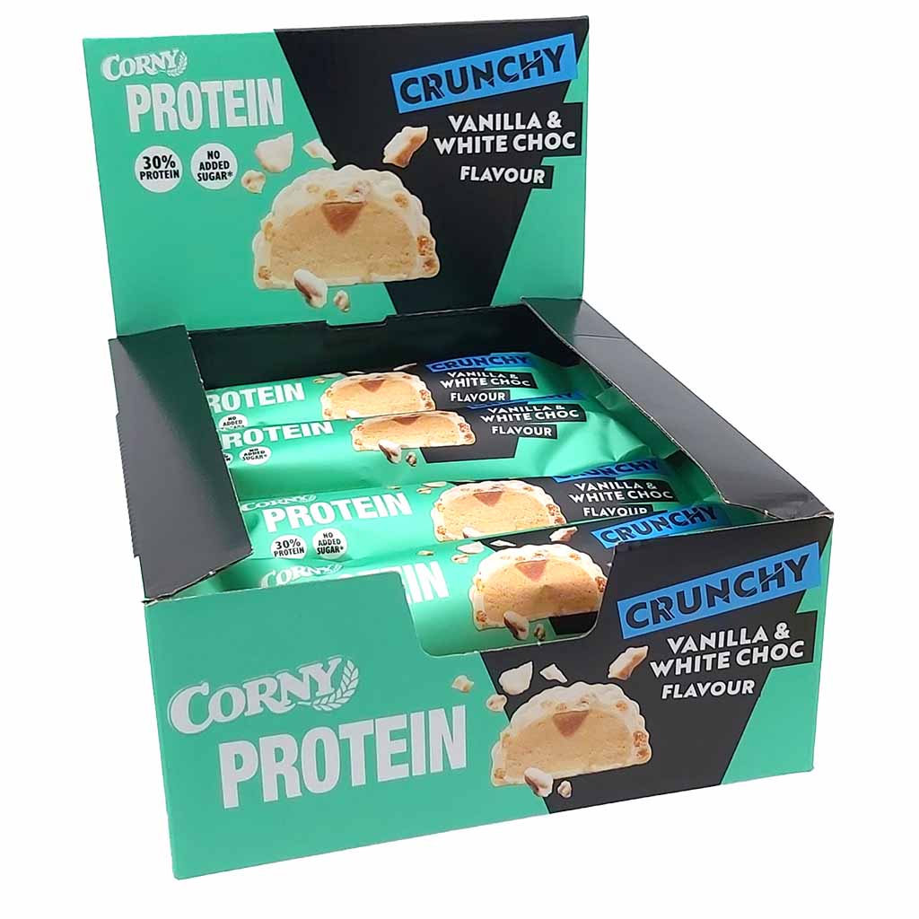 Proteinriegel  12x Corny your Protein bar Vanilla White Crunch á 45g=540g