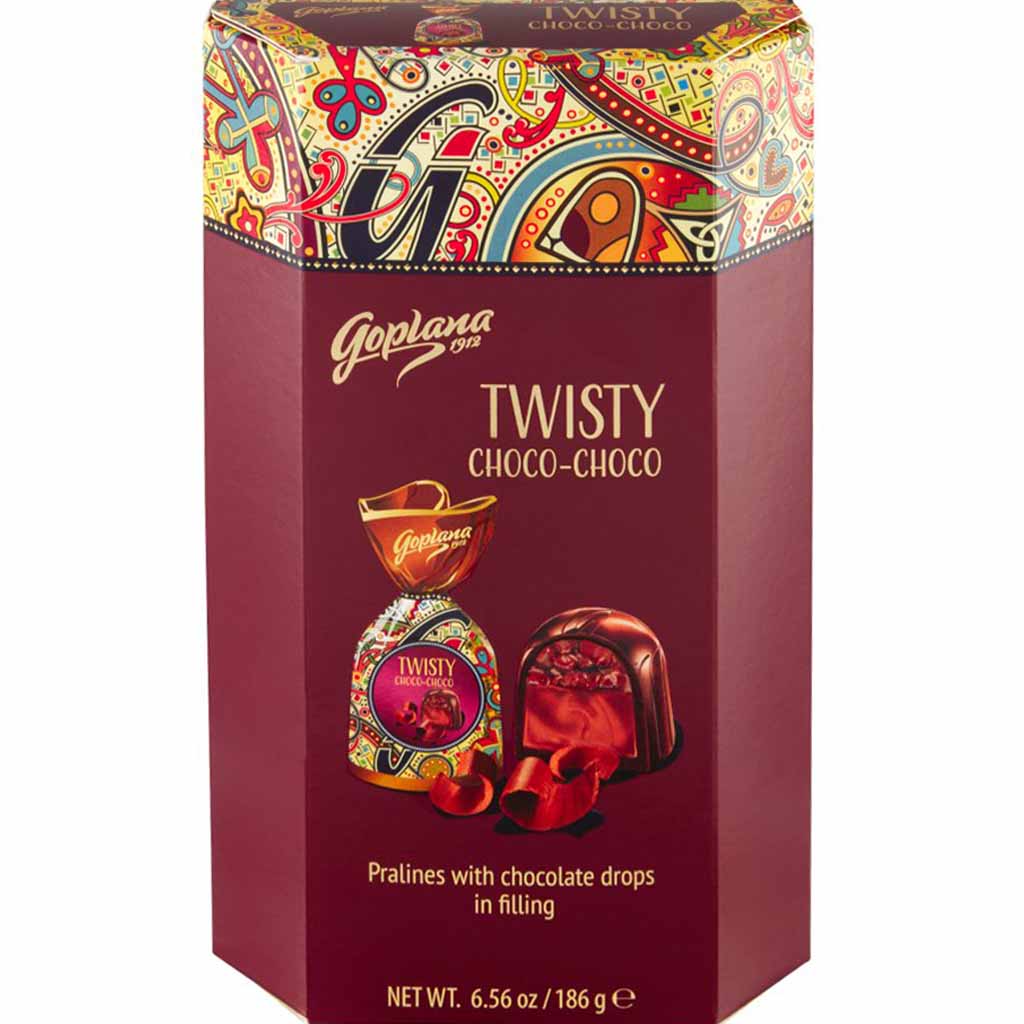 Goplana Twisty Choco-Choco Pralinen 186g MHD:30.7.21