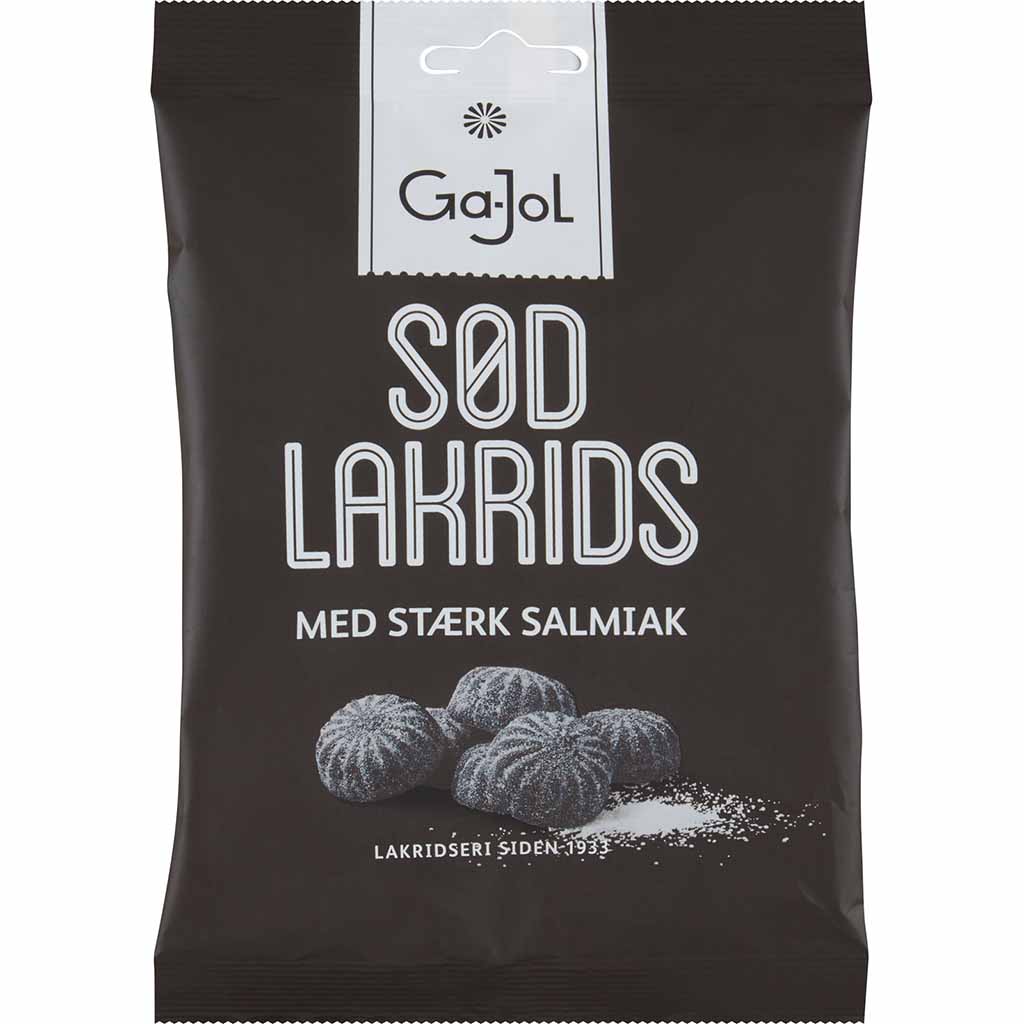 Ga-Jol Sod Lakrids med Stark Salmiak 140g MHD:14.1.26