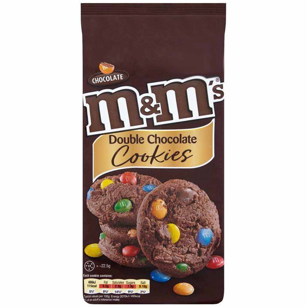 1,44kg M&Ms Double Chocolate Cookies Kekse (8x180g) MHD:4/18