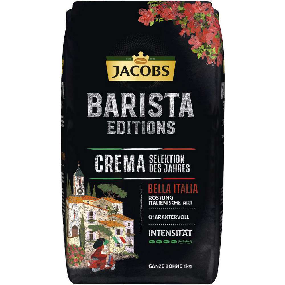 Jacobs Barista Editions Crema Selektion ganze Bohnen 1000g MHD:4.7.25
